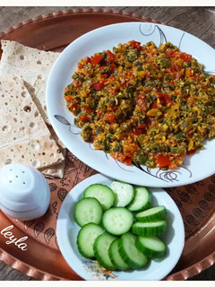 عکسی از دستور املت با پیازچه