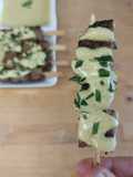 🌿Brochette de Seitan (ou tofu) sauce Satay