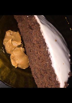 Una foto de Budín de chocolate con glaseado