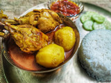 বাটা মশলা দিয়ে মুরগির মাংস(baata masala diye murgir mangsho recipe in Bengali)