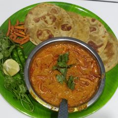 A picture of Sev bhaji.