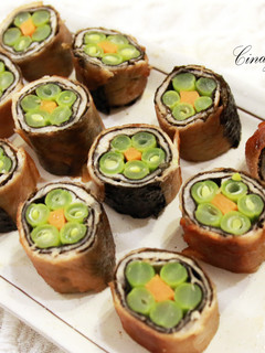 四季時蔬豬肉捲 的食譜成品照片