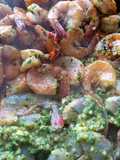 Camarones en mantequilla al ajo y perejil