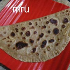 A picture of Chini paratha / Sugar paratha.