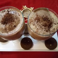 A picture of Cold coffee with ice cream.