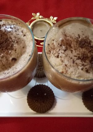 A picture of Cold coffee with ice cream.