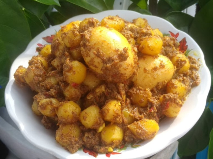 Cara Membuat Rendang Telur Kentang Mini Yang Enak