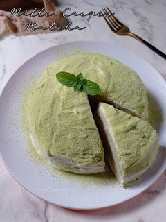 Foto resep Mille crepes matcha