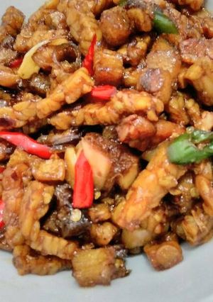 Foto resep Kering Tempe Ikan Asin