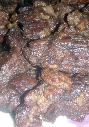 A picture of Nigerian fried meat.