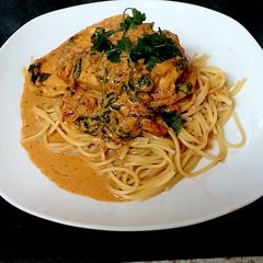 My Creamy Tomato & Basil Chicken. 😘 #Mainmeal A picture of My Creamy Tomato & Basil Chicken. 😘 #Mainmeal.