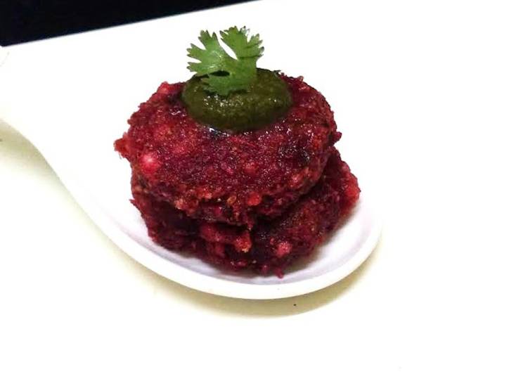 Recipe of Homemade Sabudana, beetroot tikki