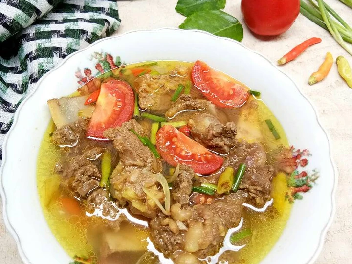 Langkah Gampang Menyiapkan Resep Asem Asem Daging dan Tulangan Sapi Anti Ribet, Mantap Sekali