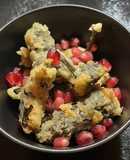 Lightly battered Padron Peppers filled with cream cheese