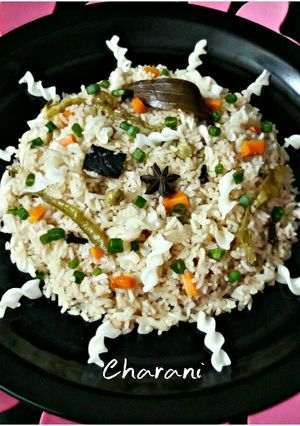 A picture of Pasta Matar Pulao.