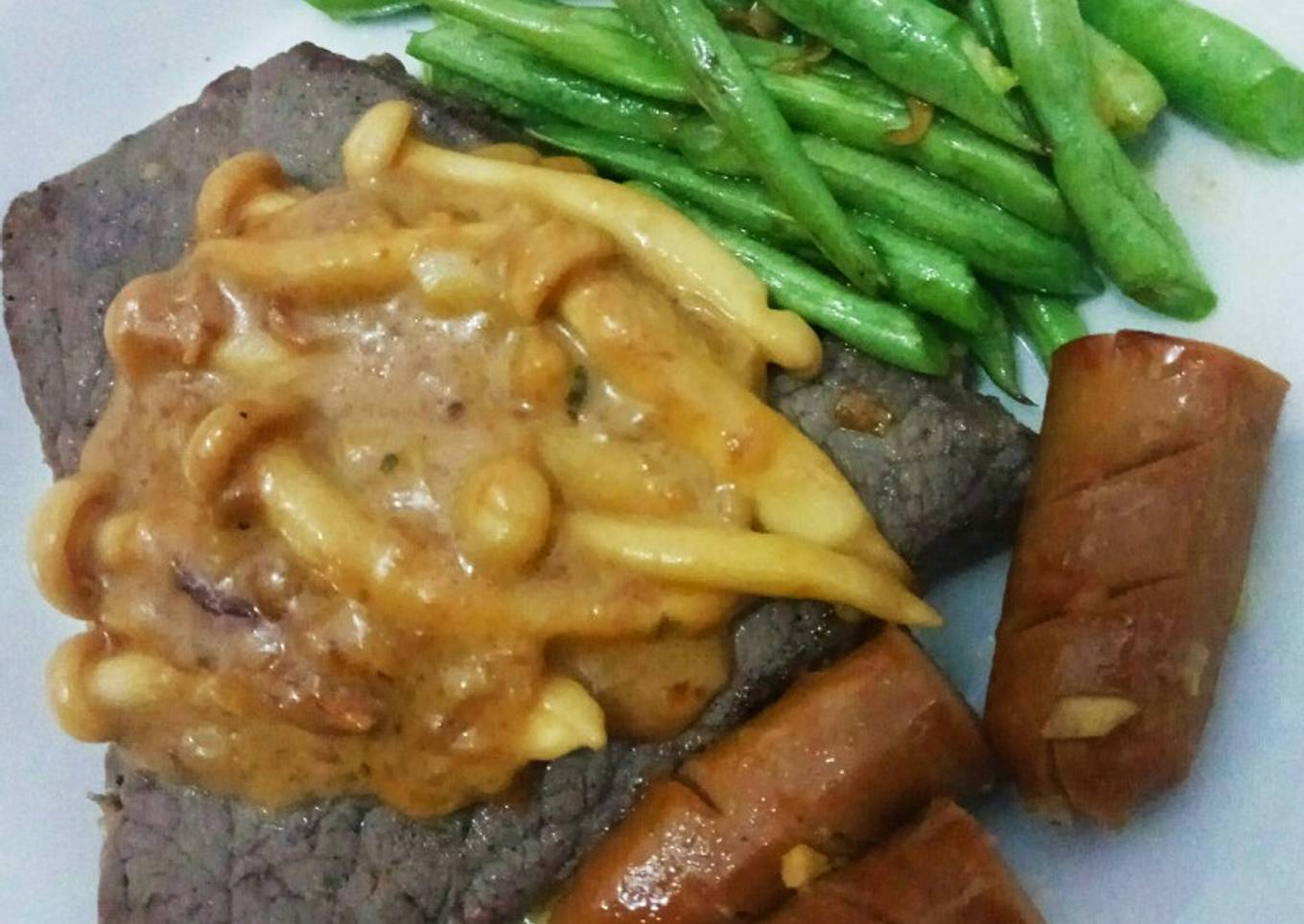 Steak Teflon Saus Jamur Praktis