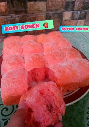 Foto resep ROTI SOBEK STROBERI. SUPER EMPUK & LEMBUT!!!