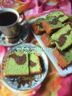 Foto resep 98. Bolu Marmer Jadul Tebal Irit Telur
