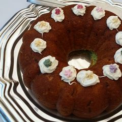 A picture of Shortcut Pistachio Pudding Bundt Cake.