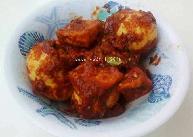 Resep Tahu Dan Telur Sambal Habang Khas Banjar Oleh Paon Made Cookpad