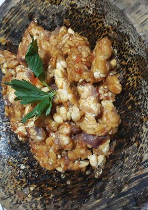Foto resep Sambel tempe penyet minimalis