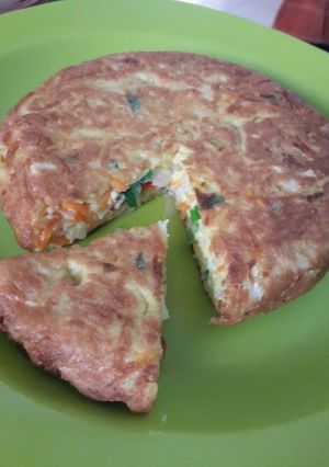 Foto resep Omelet telur sayuran