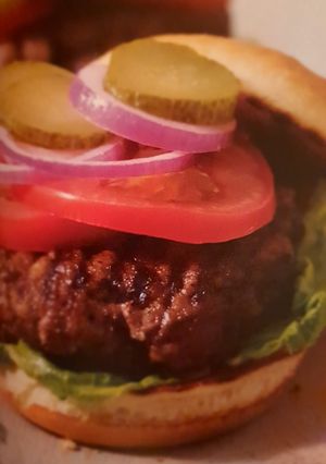 A picture of Classic burger: summer delight.
