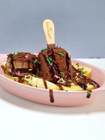 Cara Mudah Membikin Resep Banana Split 🍌🍨 yang  Bikin Ketagihan Anti Ribet, Mantap Sekali
