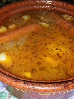 Una foto de Sopa de marisco y pescado