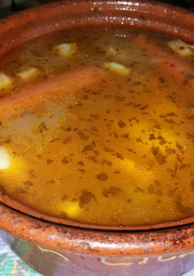 Una foto de Sopa de marisco y pescado