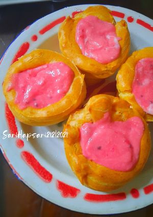 Foto resep Soes Fla Buah Naga