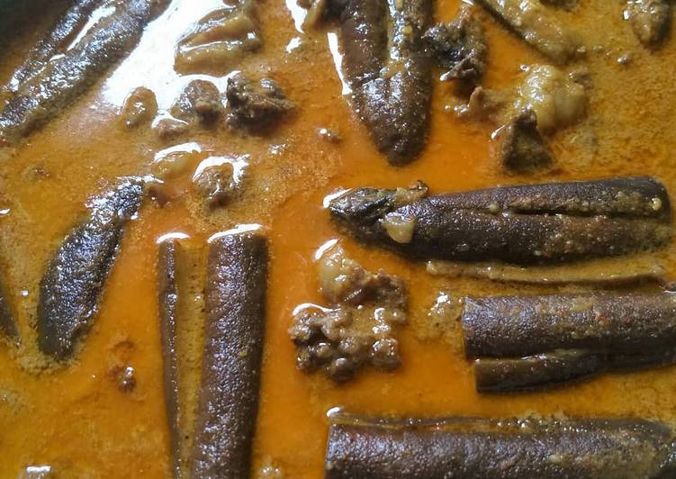 Resep kare terong + daging