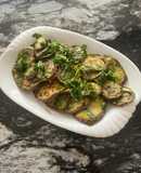 Grilled Eggplants with dressing