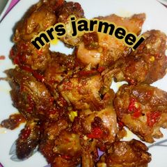 A picture of Peppered chicken.