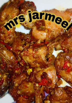A picture of Peppered chicken.