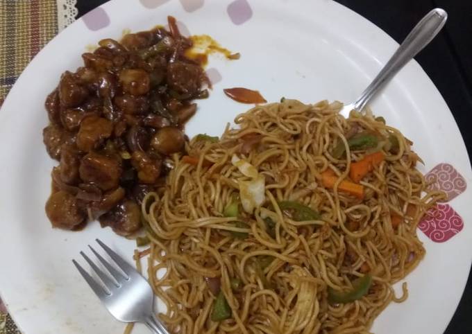 Vegetable Hakka Noodles