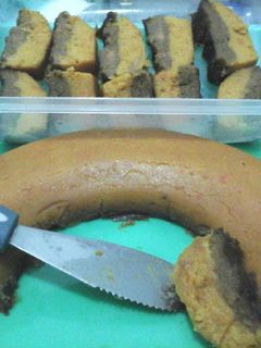 Foto resep Bolu Kukus ubi orange+ coklat meramaikan aqiqahan