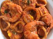 Gambar udang cumi saus padang