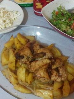 صورة لوصفة شاورما الدجاج بالفرن