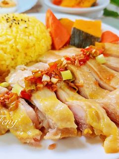 海南雞薑黃飯(電鍋版) 的食譜成品照片