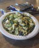Ensalada de pollo verde