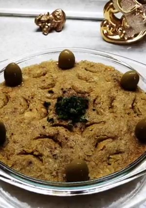 عکسی از دستور هوموس لبنانی