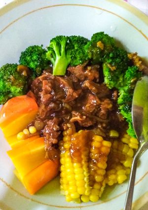 Foto resep Daging sapi saus tiram