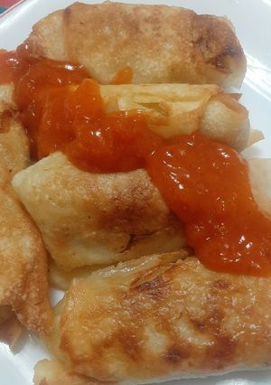 Una foto de Rollitos de primavera vegetarianos