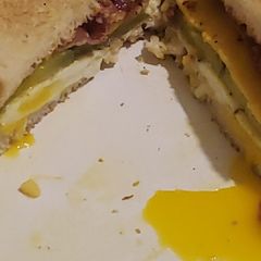 Bacon and egg sandwich A picture of Bacon and egg sandwich.