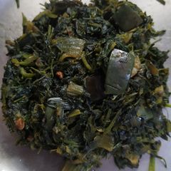 A picture of Fenugreek brinjal.