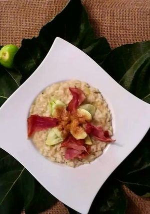 Foto di Risotto fichi rosmarino speck