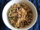 Arroz frito con carne
