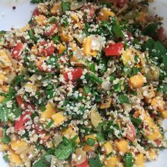 A picture of Tabbouleh Style Protein Salad - Serve with a nice Rump Steak!?.