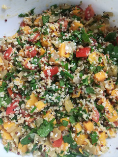 A picture of Tabbouleh Style Protein Salad - Serve with a nice Rump Steak!?.